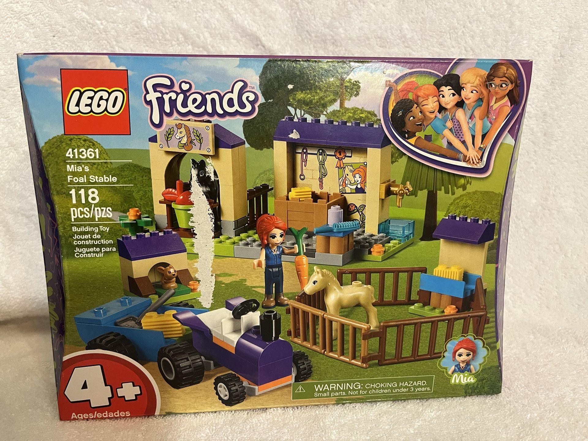 LEGO Mia's Foal Stable LEGO Friends Set 41361 New + Sealed