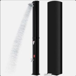 16 Gal Outdoor Solar Heating Shower W/Hot and Cold Adjustment for Poolside Beach