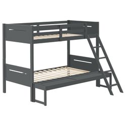 Gray Twin-Full Bunkbed