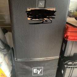 2- ELX 118P Electro Voice 18 Subwofer with Cover  