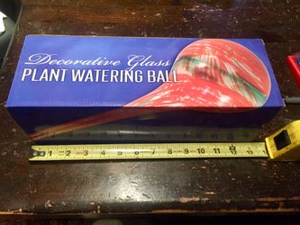 Decorative glass plant watering ball large