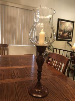 Candle stand with globe