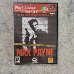PS2 Max Payne - Greatest Hits