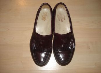 Tassel Loafers Burgundy Leather