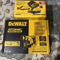 DeWALT DCH172B 20V MAX ATOMIC 5/8" Brushless SDS Plus Rotary Hammer - With Battery.