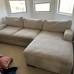 Grey Beige Couch 