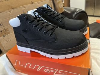 Lugz Drifter Ripstop Men’s Black Casual Boots Size 10.5 Lace Up Round Toe