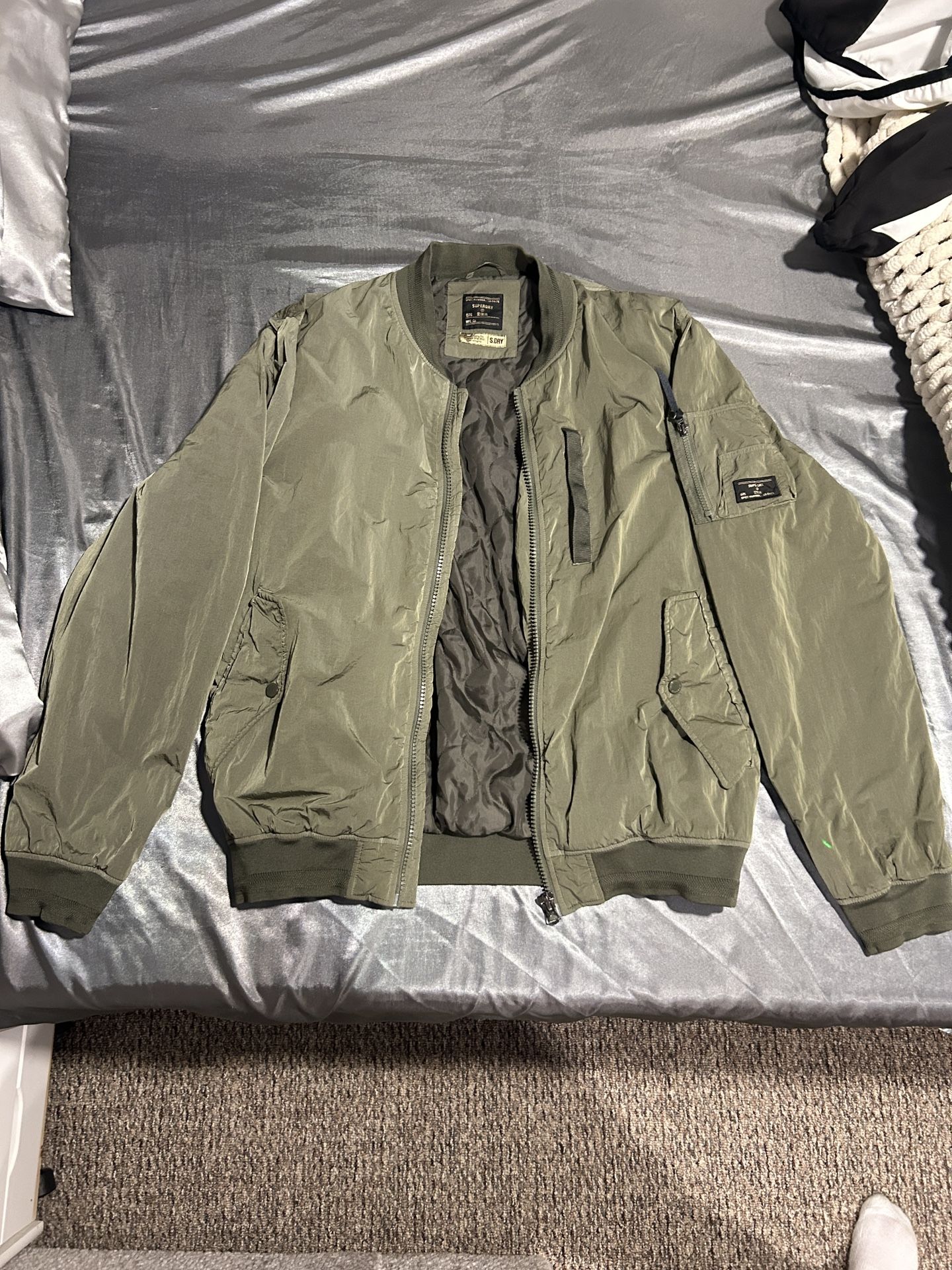 Green superdry jacket 