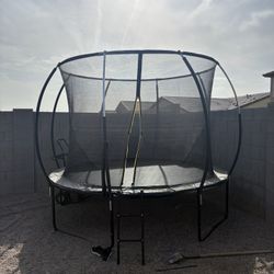 10' trampoline with enclosure - 3 months old!