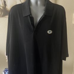 Men’s Polo Shirt/ Great Condition/ Cutter And Buck! Go Greenbay!!