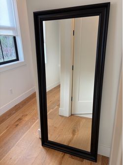 Large Wood Mirror