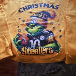 FESTIVE Grinch Pittsburgh Steelers Football Unisex Sweatshirt 