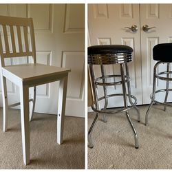 3- (2)Swivel Shop/ Bar/ (1)Shop stool/chair