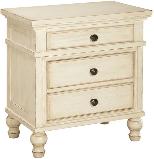 Ashley Furniture White Marsilona Night Stand - New In Bix