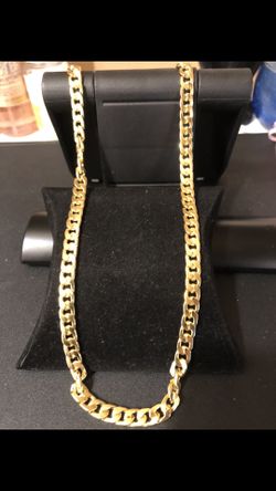 Men’s 14 kt gold plated chain link necklace 28 “ inch no refunds