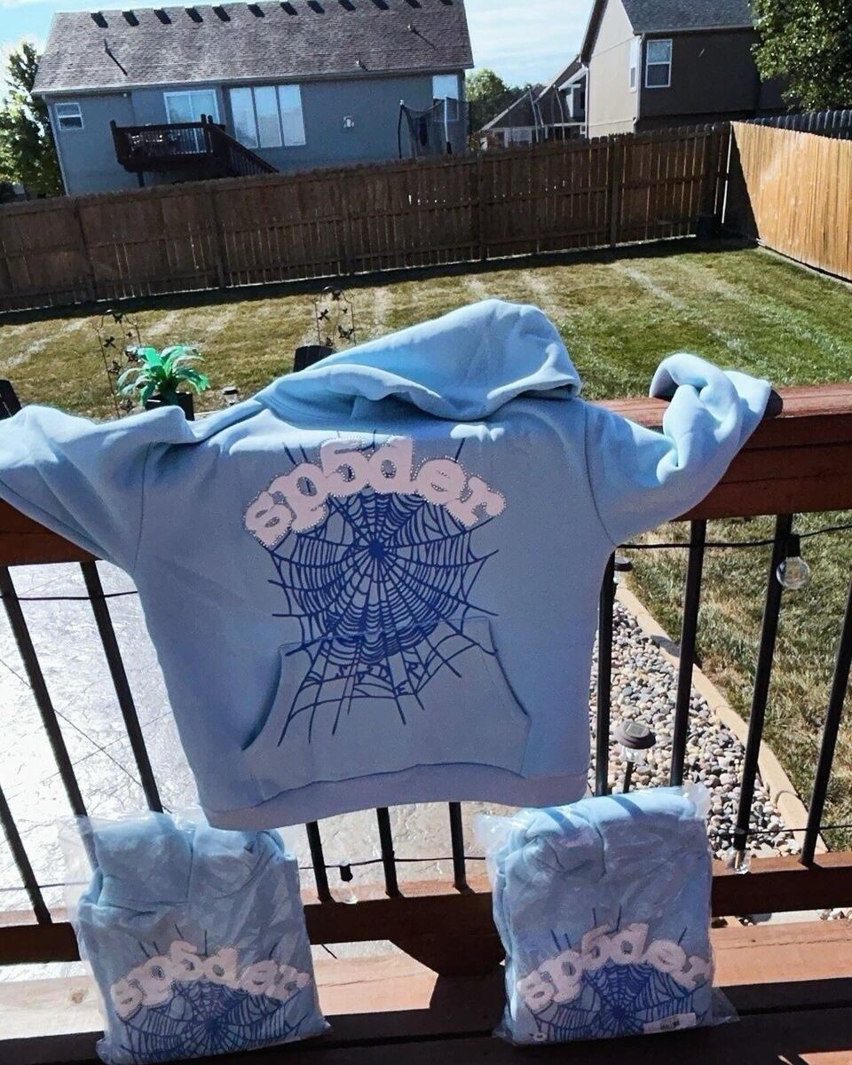 Light Blue Spider Hoodie