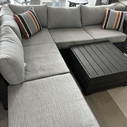 Outdoor Sectional with Coffee Table ~ Ashley Furniture