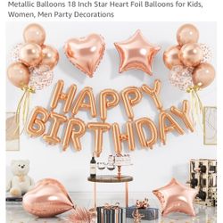 Happy Birthday Foil Balloon Set 