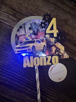 Custom 3D Light Up Cake Toppers 