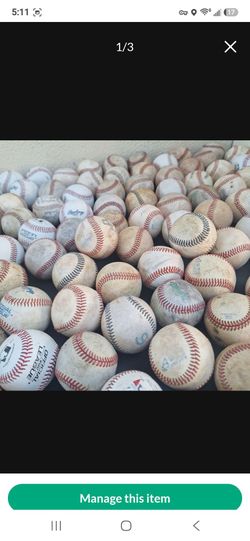 Baseballs, LEATHER