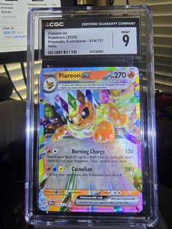 Pokémon Flareon Ex Prismatic Evolutions Holo
