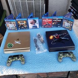 1 Controller with 3 Games out 100 disc Games, with 0 Roaches 0 Issues Playstation 4 Slim 1TB PS4 1,000GB, $230! OR 500GB $200! Combo Is Already Cheap.
