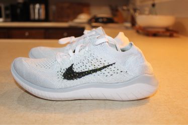 Nike Free RN Flyknit 2018 Women Size 10 Running Shoes 942839-100 New Without Box