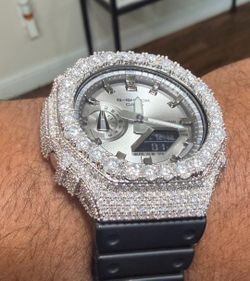 Casio G Shock GA 2100 VVS Moissanite Bezel