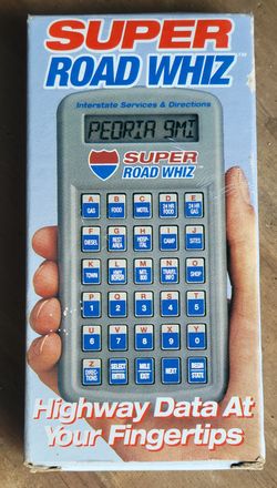 Vintage Super Road Whiz Electronic Interstate Travel Guide w/ Box & Manual