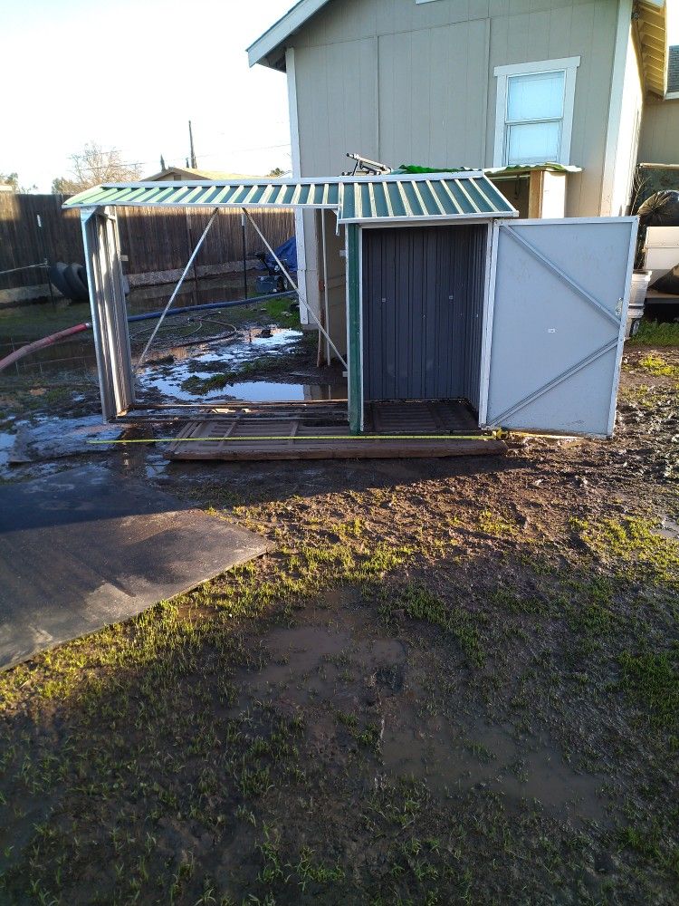 Wood Shed With Lock Shed Door