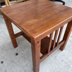 Solid Wood Mission Style End Tables (2)