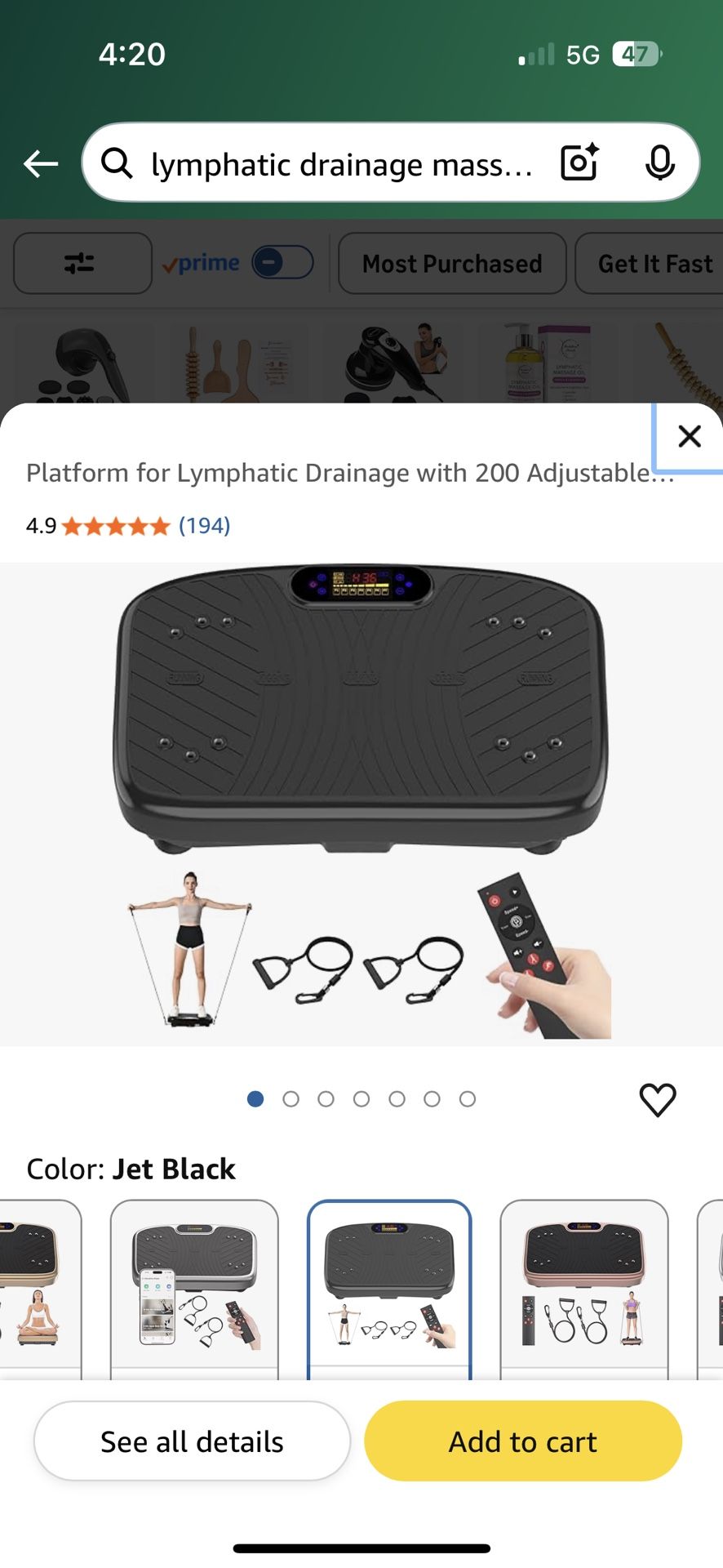 Lymphatic Massage Vibration Plate Exercise Machine