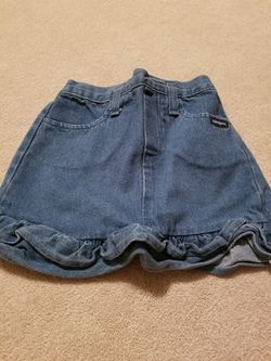 Girl's jean skirt sz 6