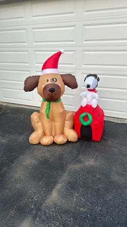 Inflatable Christmas Dogs (Snoopy) Decorations