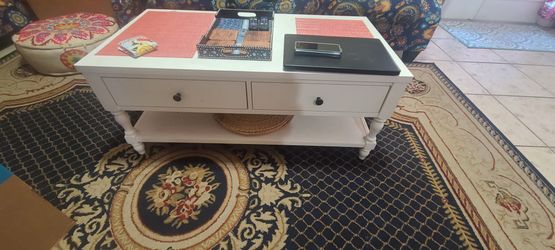 White coffee table