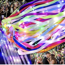 100 PCS Light Up Wands for Wedding,3 Colorful Flashing