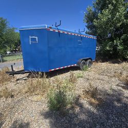 "Heavy-Duty All Metal Enclosed Welding Trailer – 7x16 