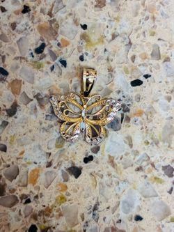 10kt Gold Butterfly Charm
