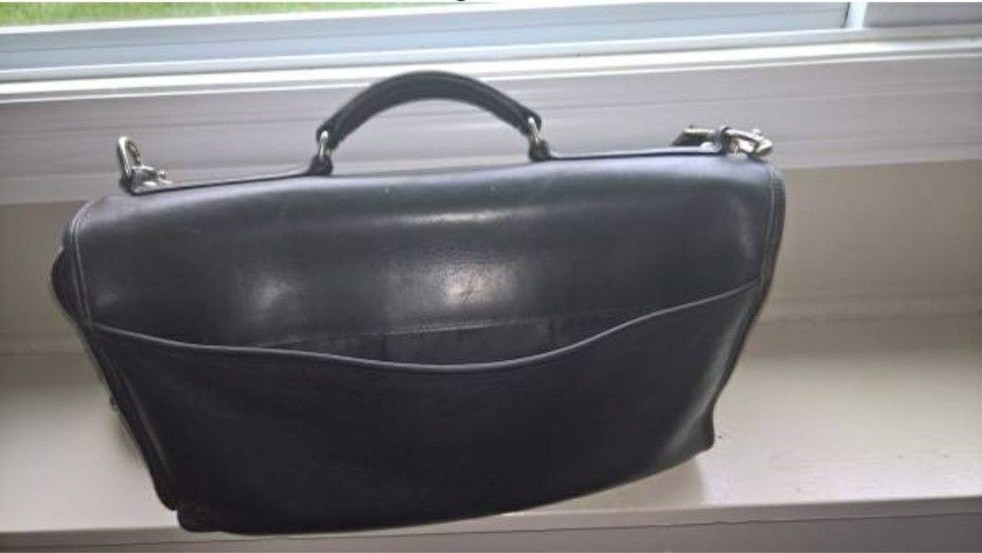 Coach Leather 5310 Hudson Laptop Messenger Bag"