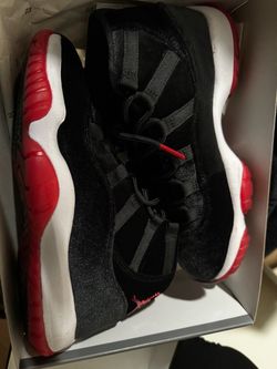 Air Jordan 11 Bred Velvet Sneakers (size 8)
