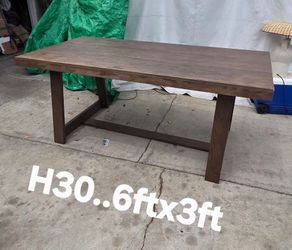 72 Inch Dining Table, Rectangular, Walnut