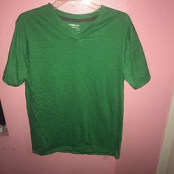 NWOT GREEN V NECK SHIRT