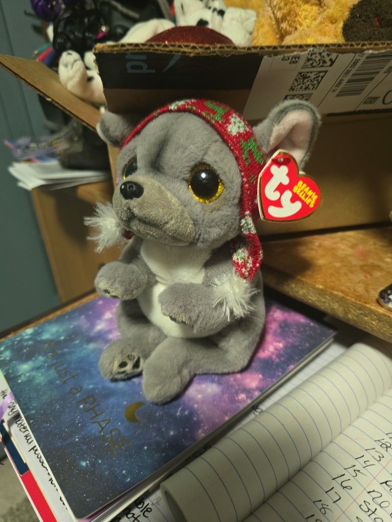 Nordic The Christmas Bulldog Mint Condition 6 Inch Beanie Baby