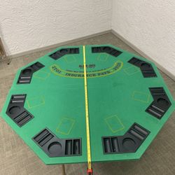 48" 8 Player Folding  Poker Table Top 