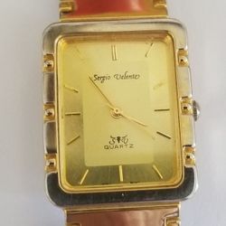 Watch Dress Sergio Valente Gold Plated