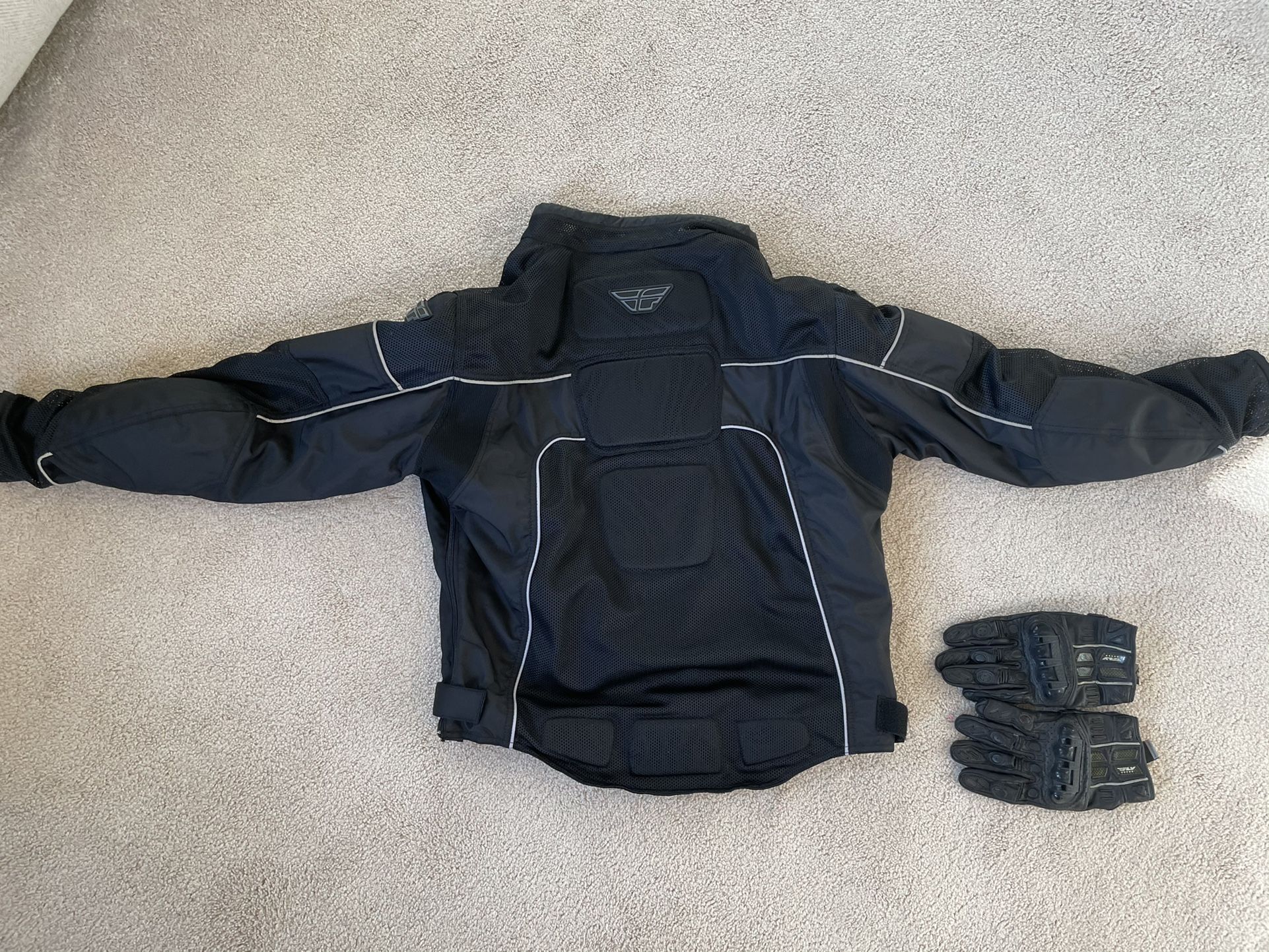 MOTORCYCLE JACKET w/ Gloves