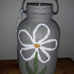 Beautiful Large Handpainted Decorative Jar