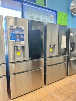 LG 29 Cu. Ft. Smart MyColor InstaView Standard-Depth MAX 4-Door French Door Refrigerator