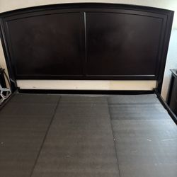 California King bedframe with storage and Headboard