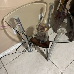 Center Table And 2 End  Tables Glass Top For Sale $175.00 Brownsville Area 